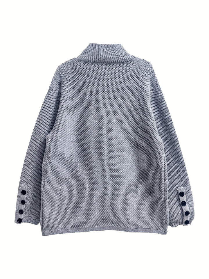 Vesara – Cardigan a Collo Alto