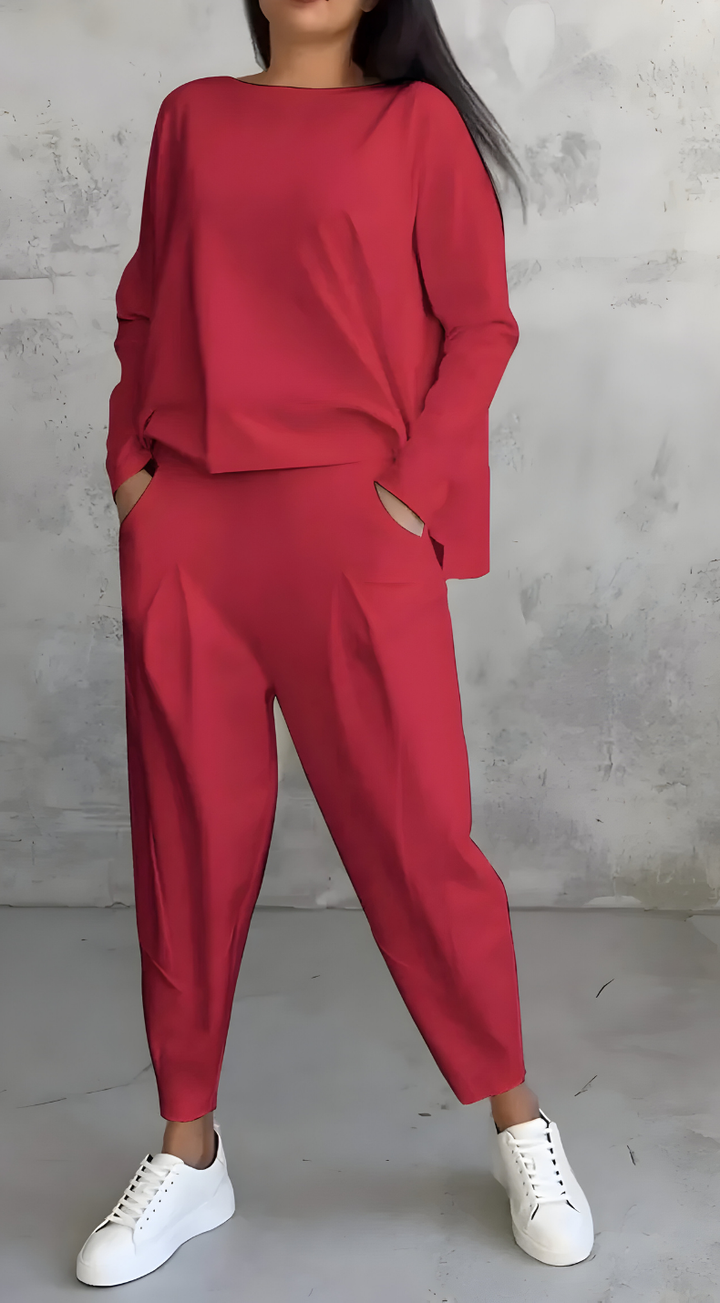 Veyla – Collo Alto e Zip Laterale in Tricot, Completo in Maglia