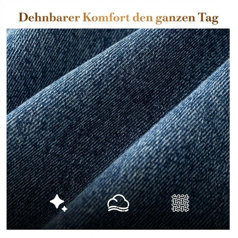 Rilena – A Vita Alta e Svasati in Denim Stretch Jeans