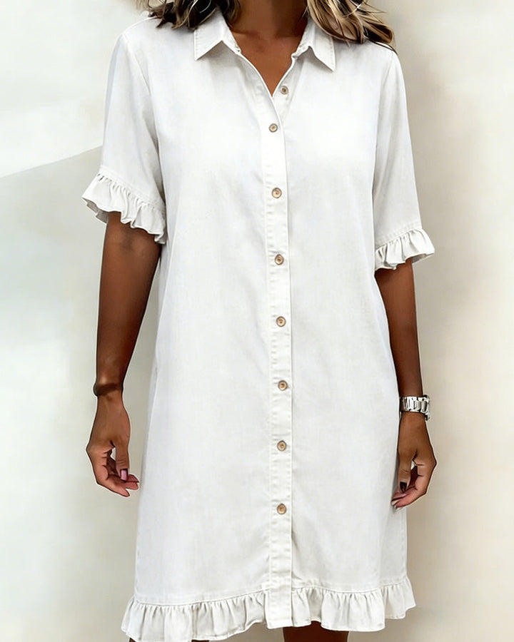 Kiraya – Maniche a Volant in Denim Abito