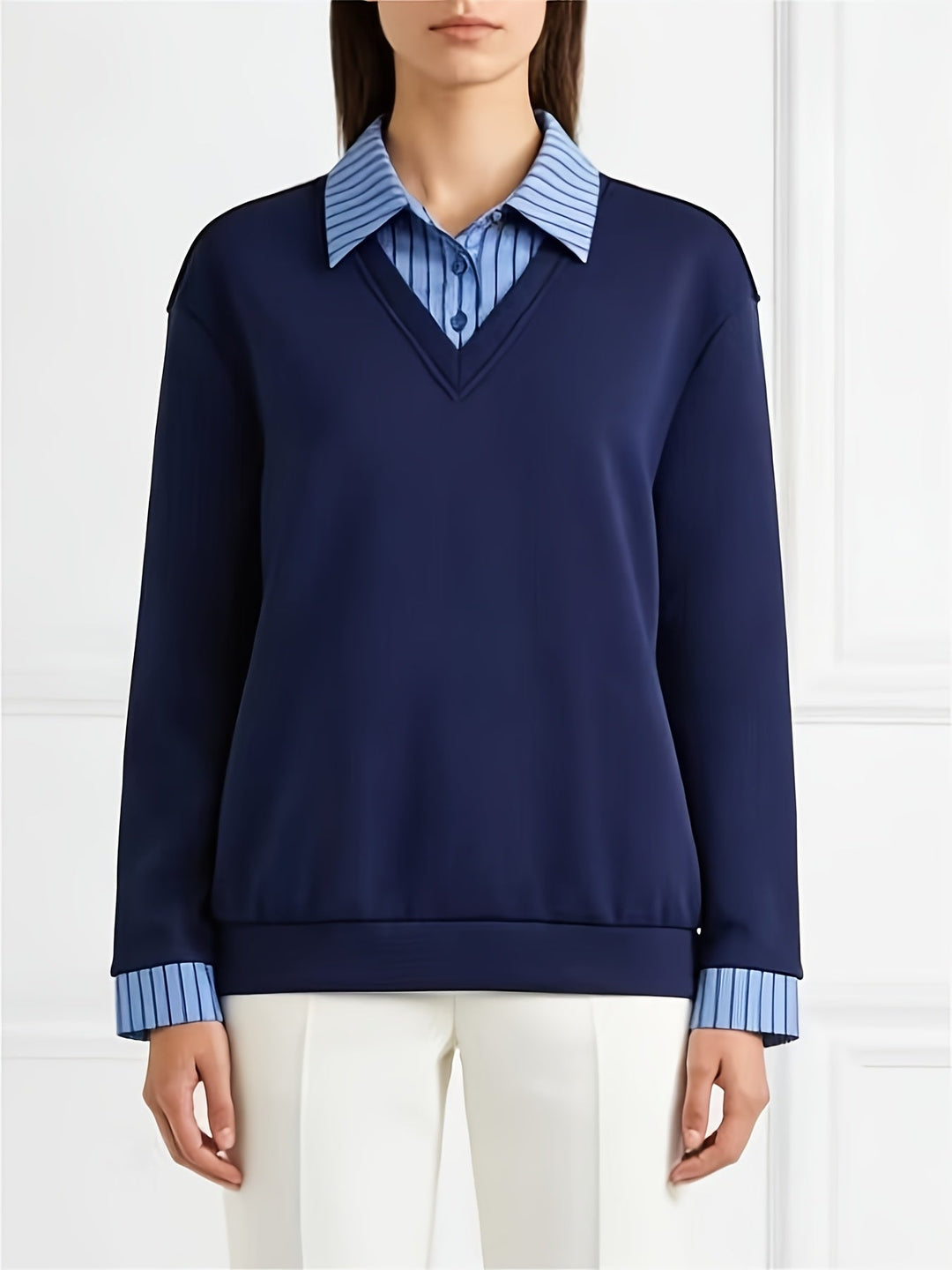 Calira – Colletto a Revers in Maglia Modello Polo