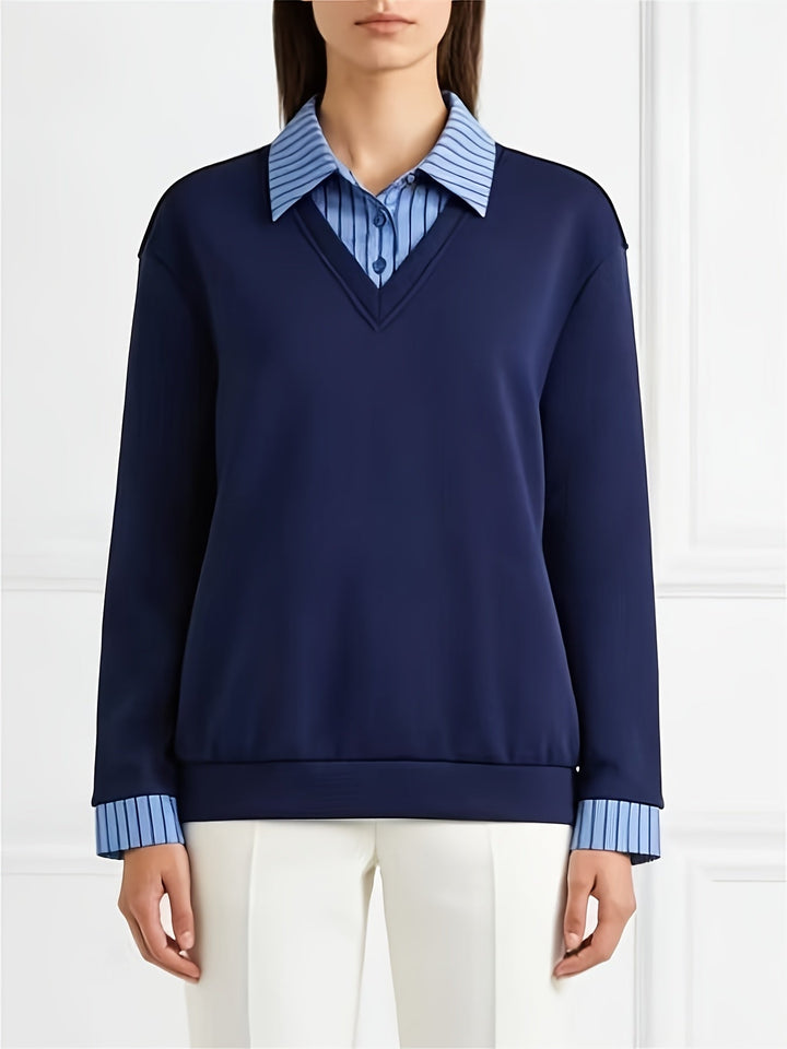 Calira – Colletto a Revers in Maglia Modello Polo