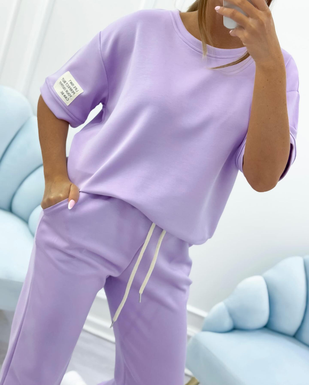 Nevira – A Collo Alto in Maglia, Completo con Pantaloni