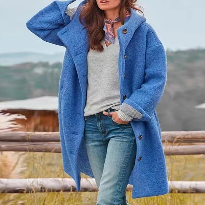 Rivena – Cappotto Lungo Intrecciato con Cintura