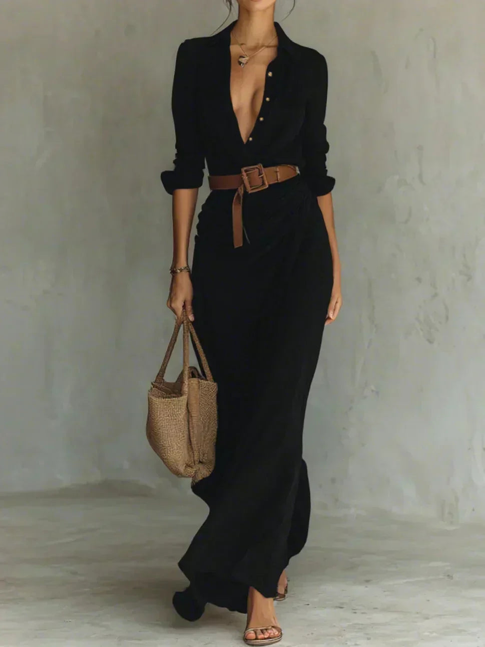 Sevra – Con Cintura, Abito Maxi