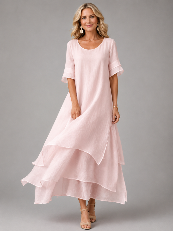 Arlise – Abito Maxi con Gonna a Strati