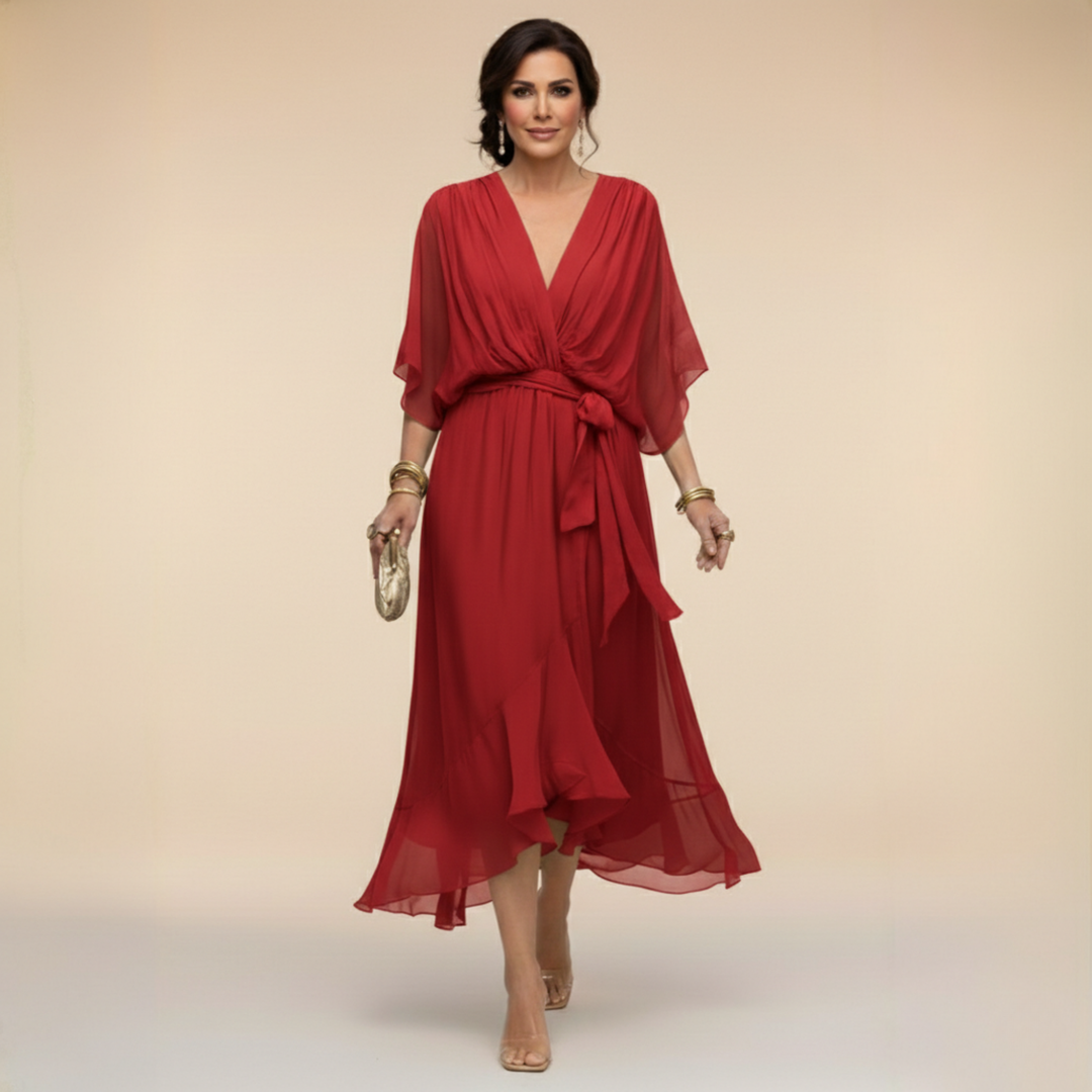 Nevaya – Abito Trasparente con Scollo a V