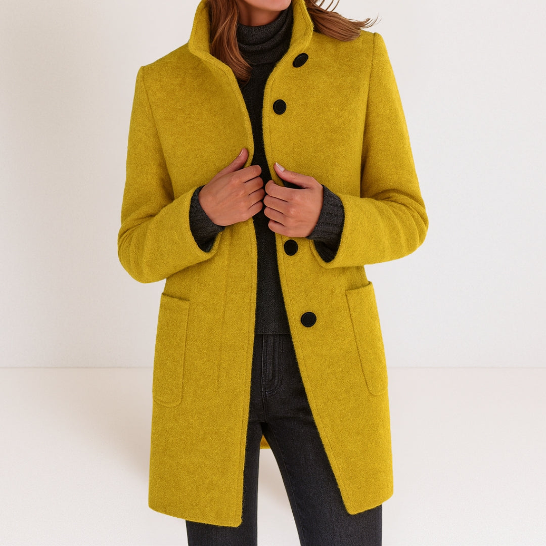 Velora – Collo Alto in Misto Lana, Cappotto
