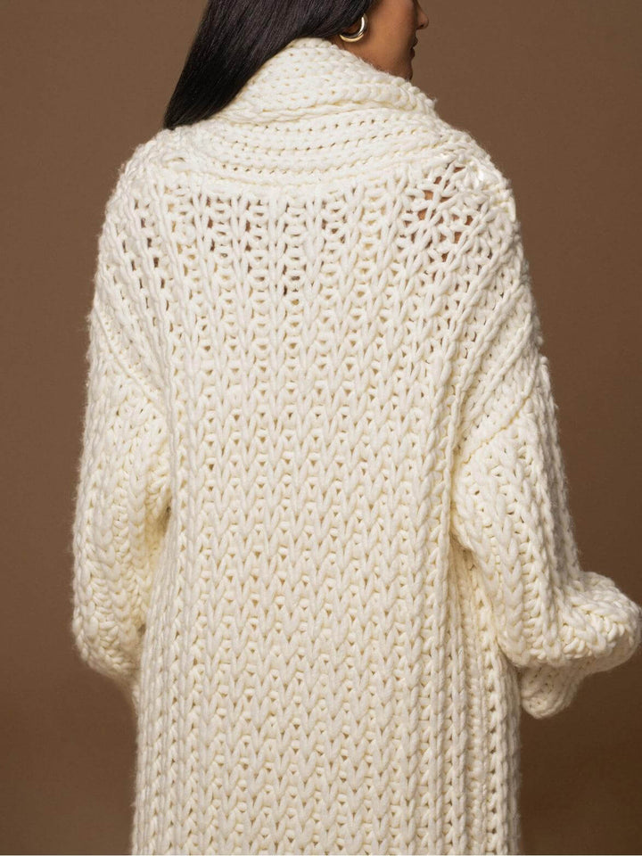 Renali – Collo a Sciarpa in Tricot, Cappotto