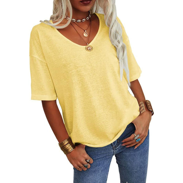 Kelira – Maniche a Petalo in Jersey Elasticizzato T-shirt