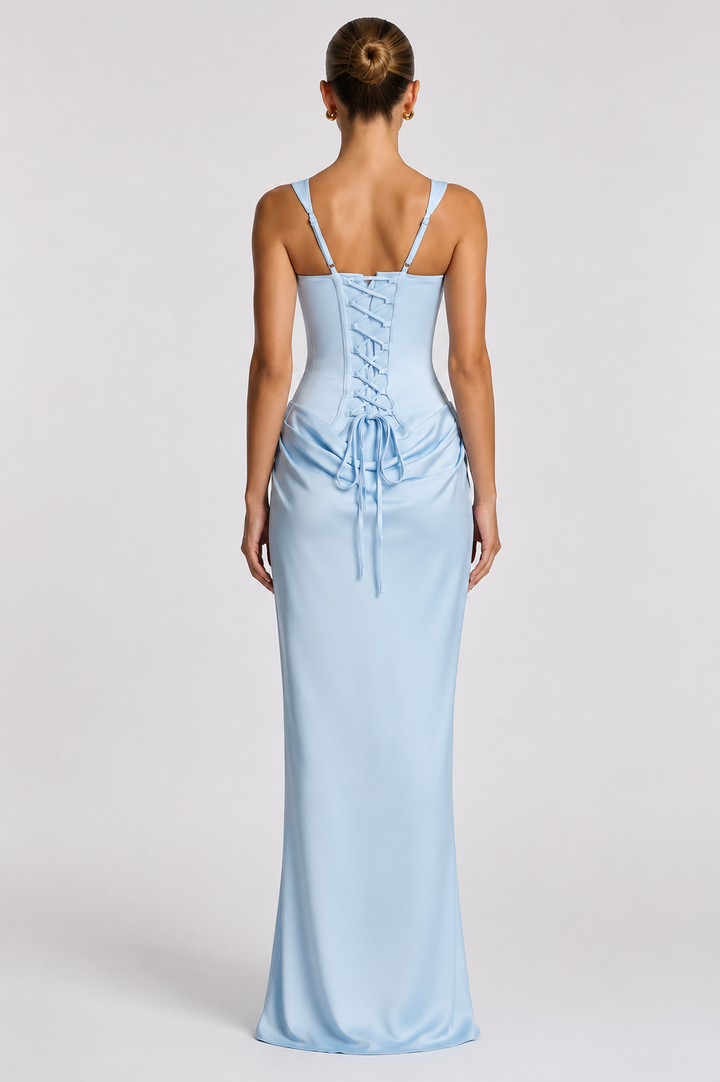 Rheva – Abito Maxi con Corsetto
