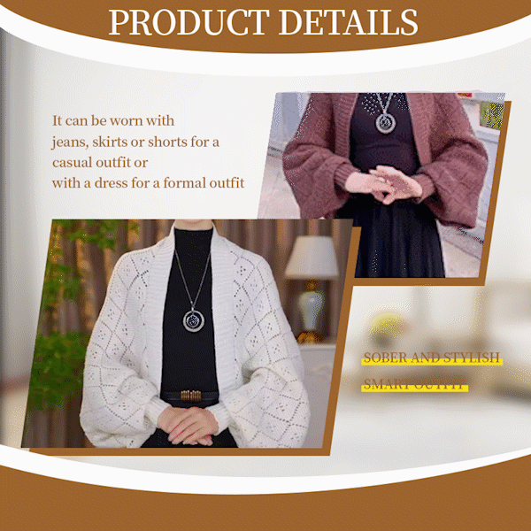 Eryla – Cardigan in Maglia a Punto Rete