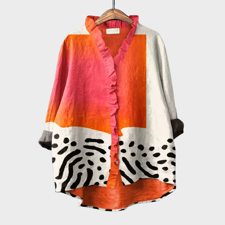 Seniva – Stampata in Lino Blusa