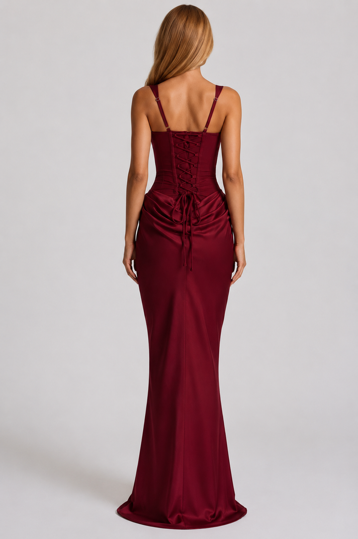 Rheva – Abito Maxi con Corsetto