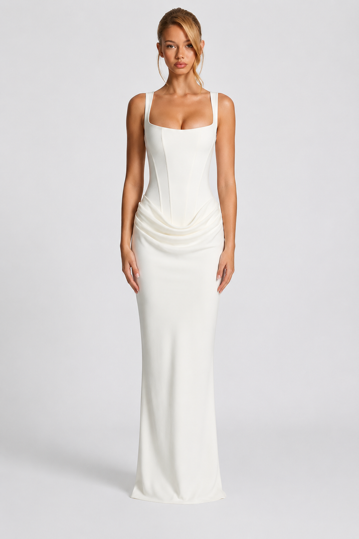 Rheva – Abito Maxi con Corsetto