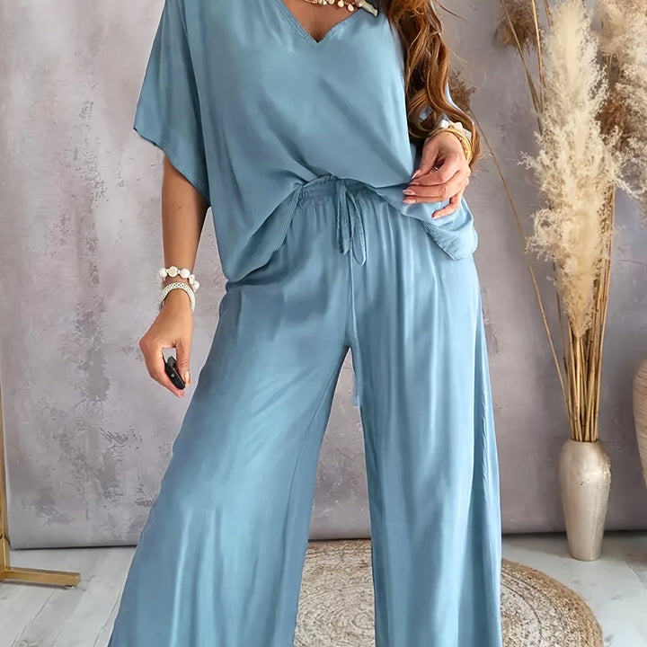 Velise – Scollatura a V, Completo Due Pezzi