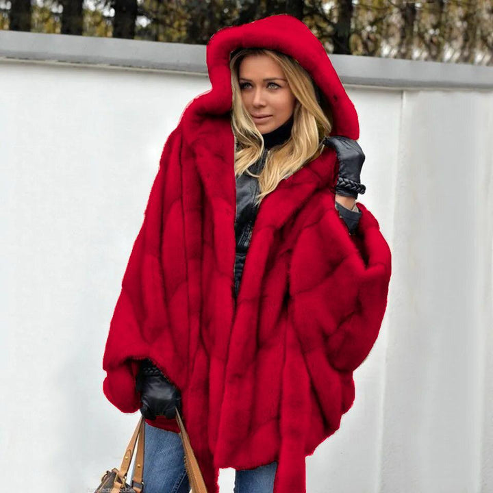 Alderley - Giacca con Cappuccio in Finta Pelle Raffinata