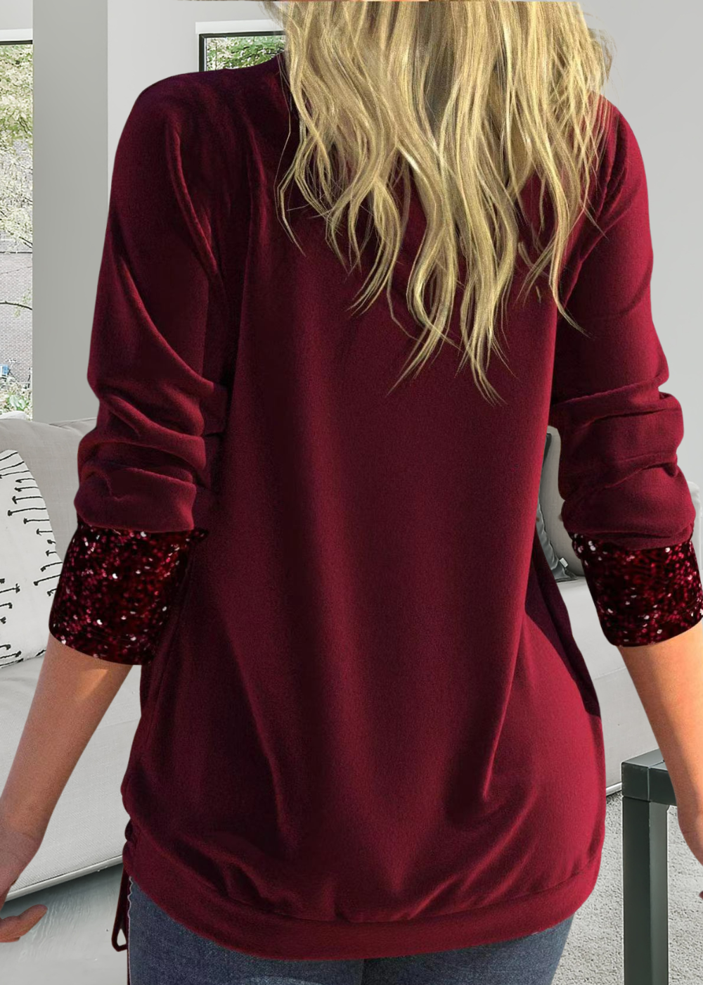 Rivena – A Due Pezzi con Paillettes Set di Top