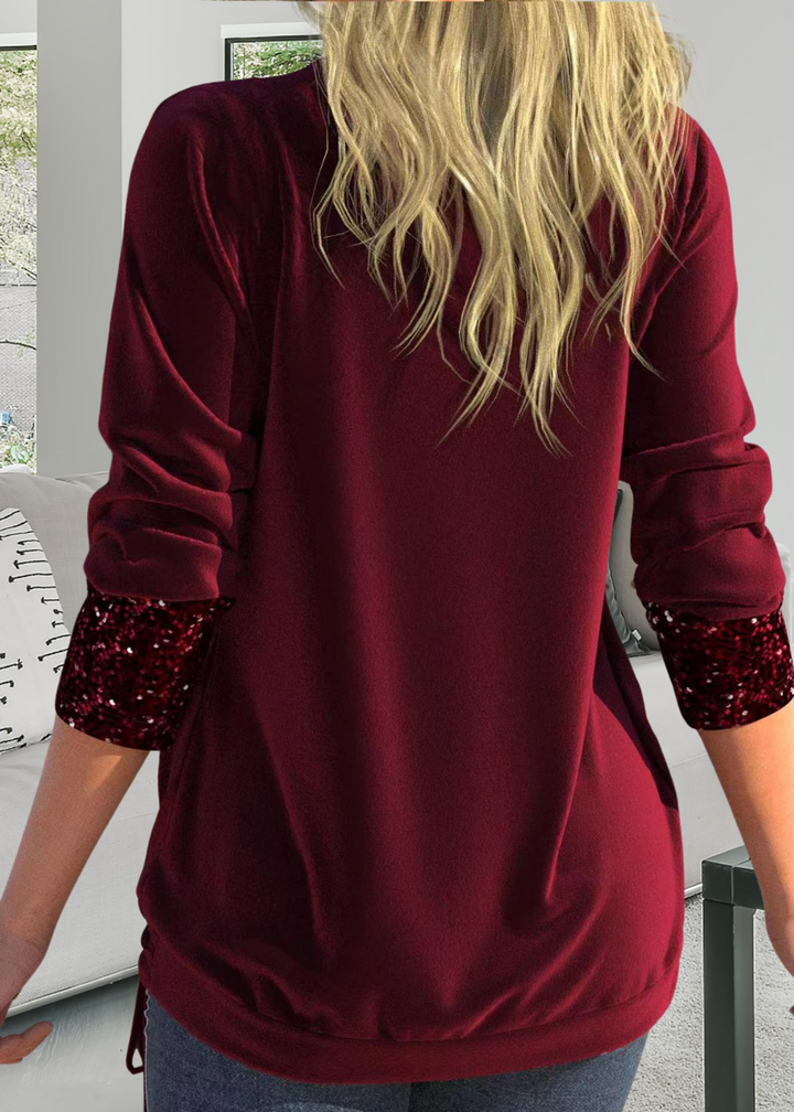 Rivena – A Due Pezzi con Paillettes Set di Top