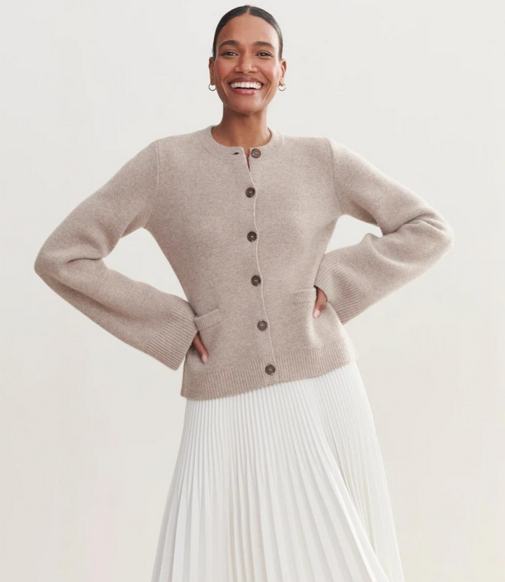 Leniva – Con Bottoni Frontali in Maglia Cardigan