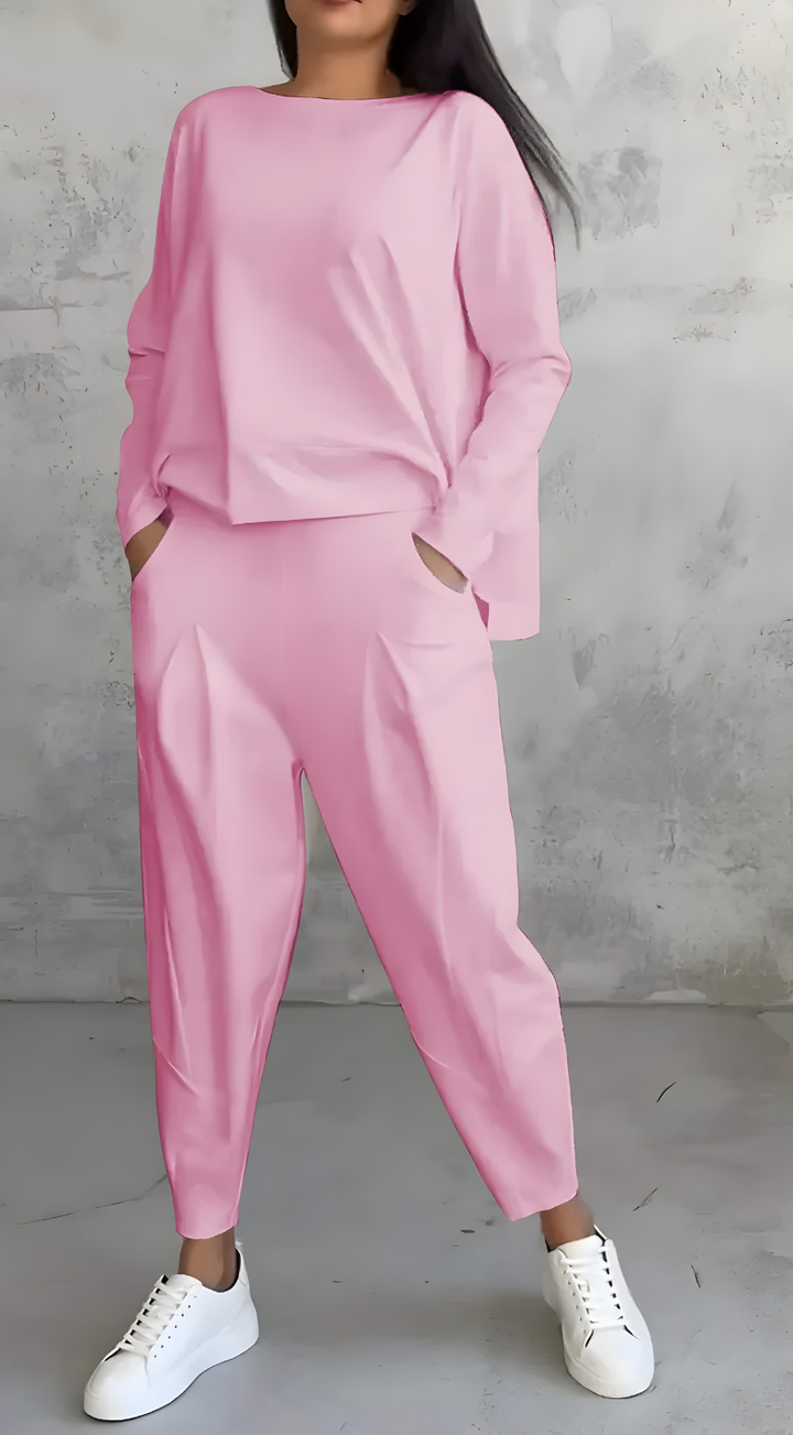 Veyla – Collo Alto e Zip Laterale in Tricot, Completo in Maglia