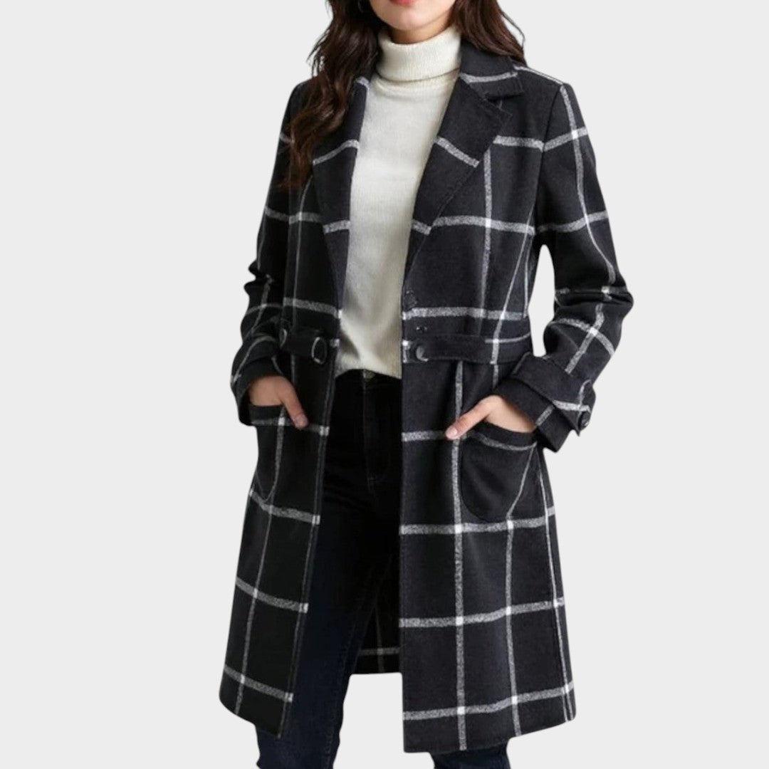 Kelira – A Quadri in Tessuto Cappotto