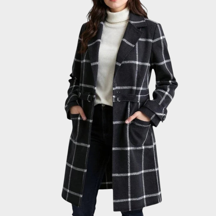Kelira – A Quadri in Tessuto Cappotto