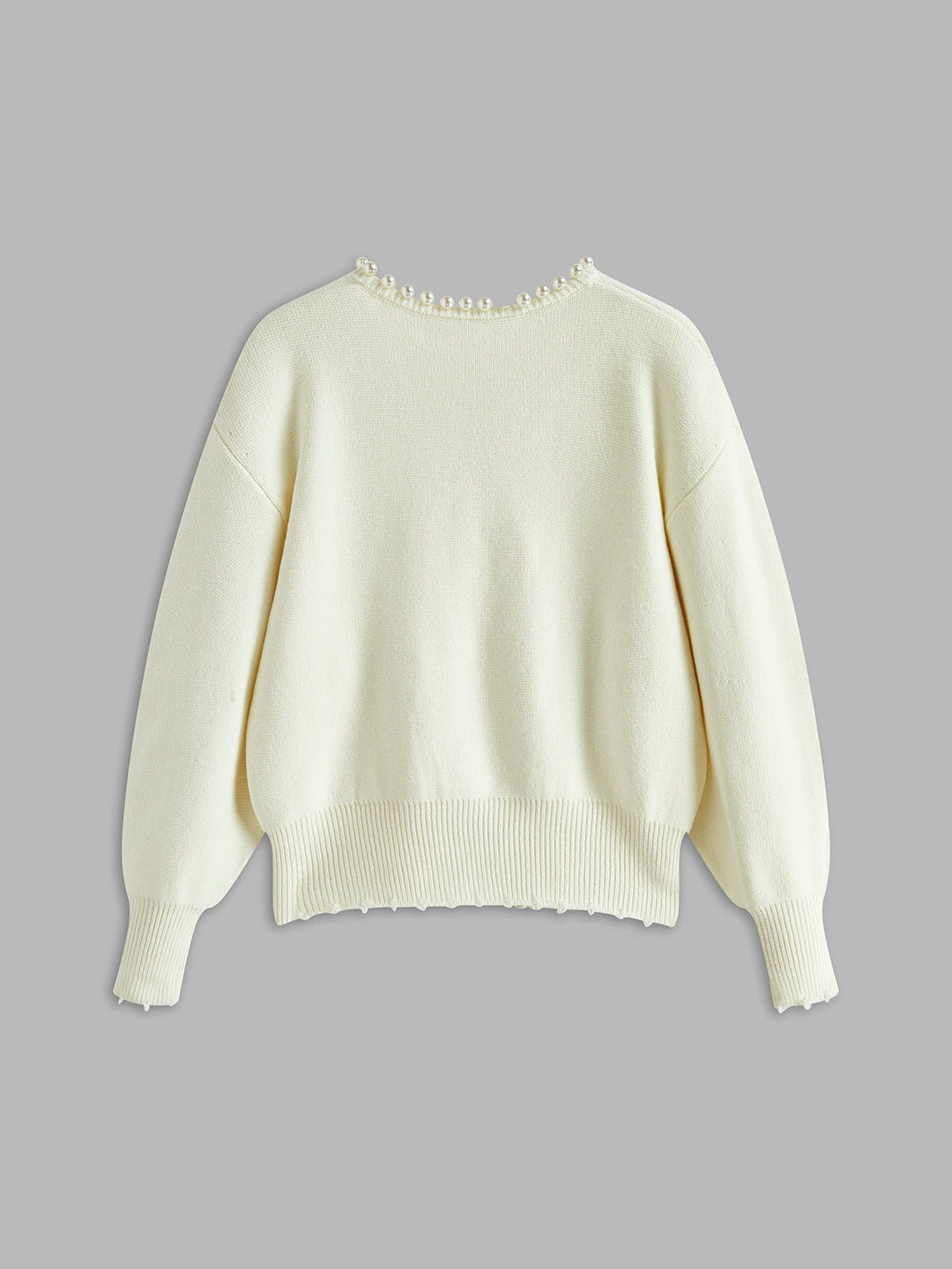 Virela – Bordo di Perle in Maglia – Giacca
