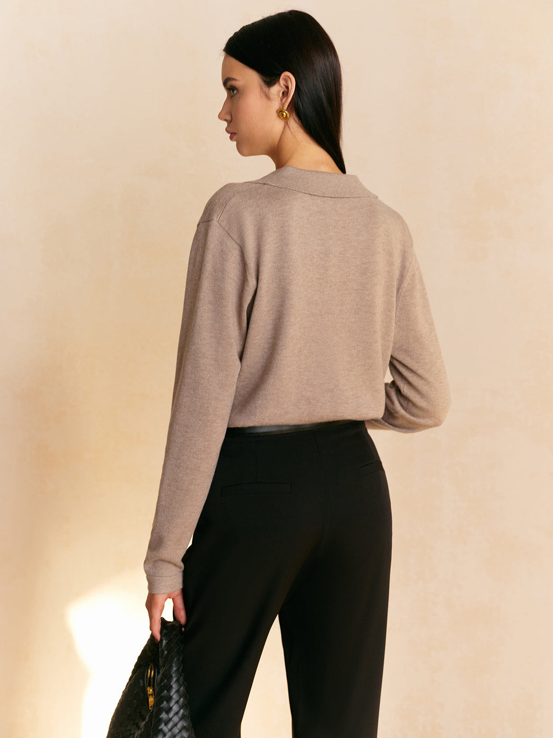 Elyra – Collo a V – Maglia Fine – Maglione