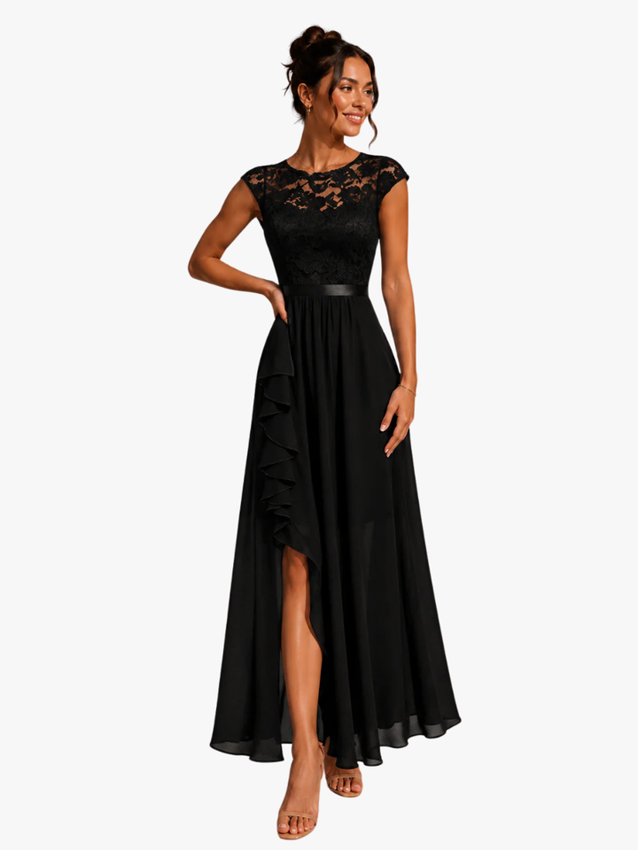 Verine – Scollatura Trasparente, Lunghezza Maxi, Abito