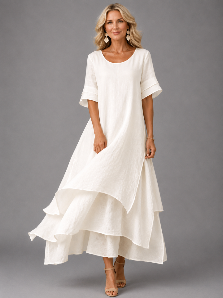 Arlise – Abito Maxi con Gonna a Strati