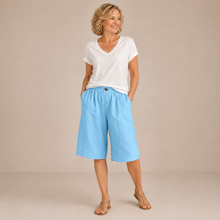 Mevra – Con Vita Elasticizzata Pantaloni Corti