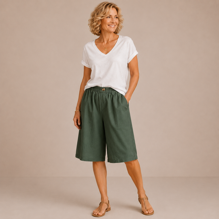 Mevra – Con Vita Elasticizzata Pantaloni Corti