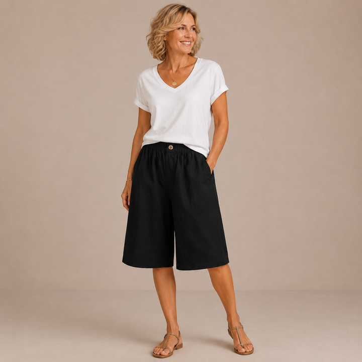 Mevra – Con Vita Elasticizzata Pantaloni Corti