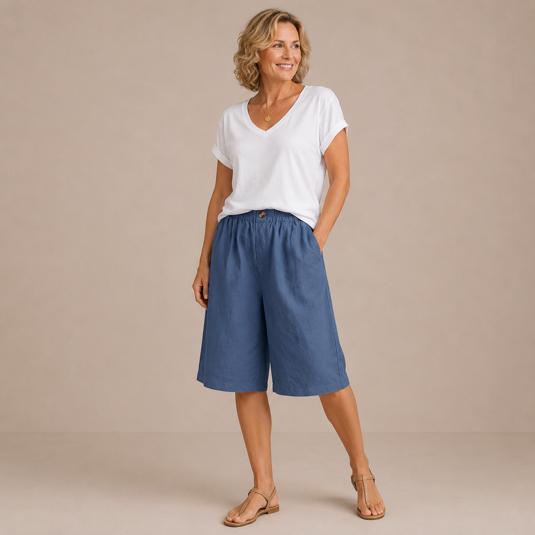 Mevra – Con Vita Elasticizzata Pantaloni Corti