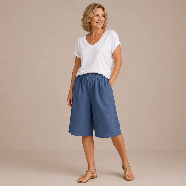 Mevra – Con Vita Elasticizzata Pantaloni Corti