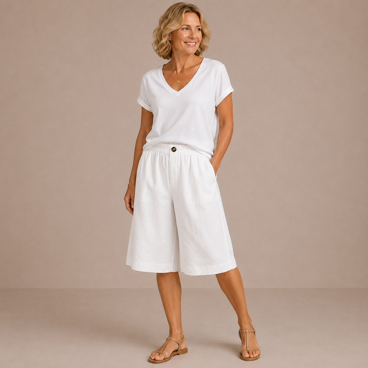 Mevra – Con Vita Elasticizzata Pantaloni Corti
