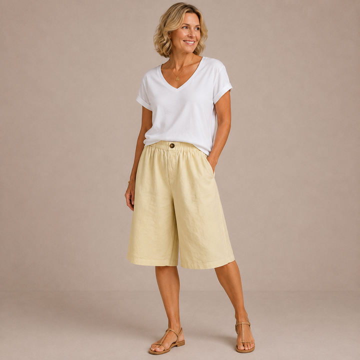 Mevra – Con Vita Elasticizzata Pantaloni Corti