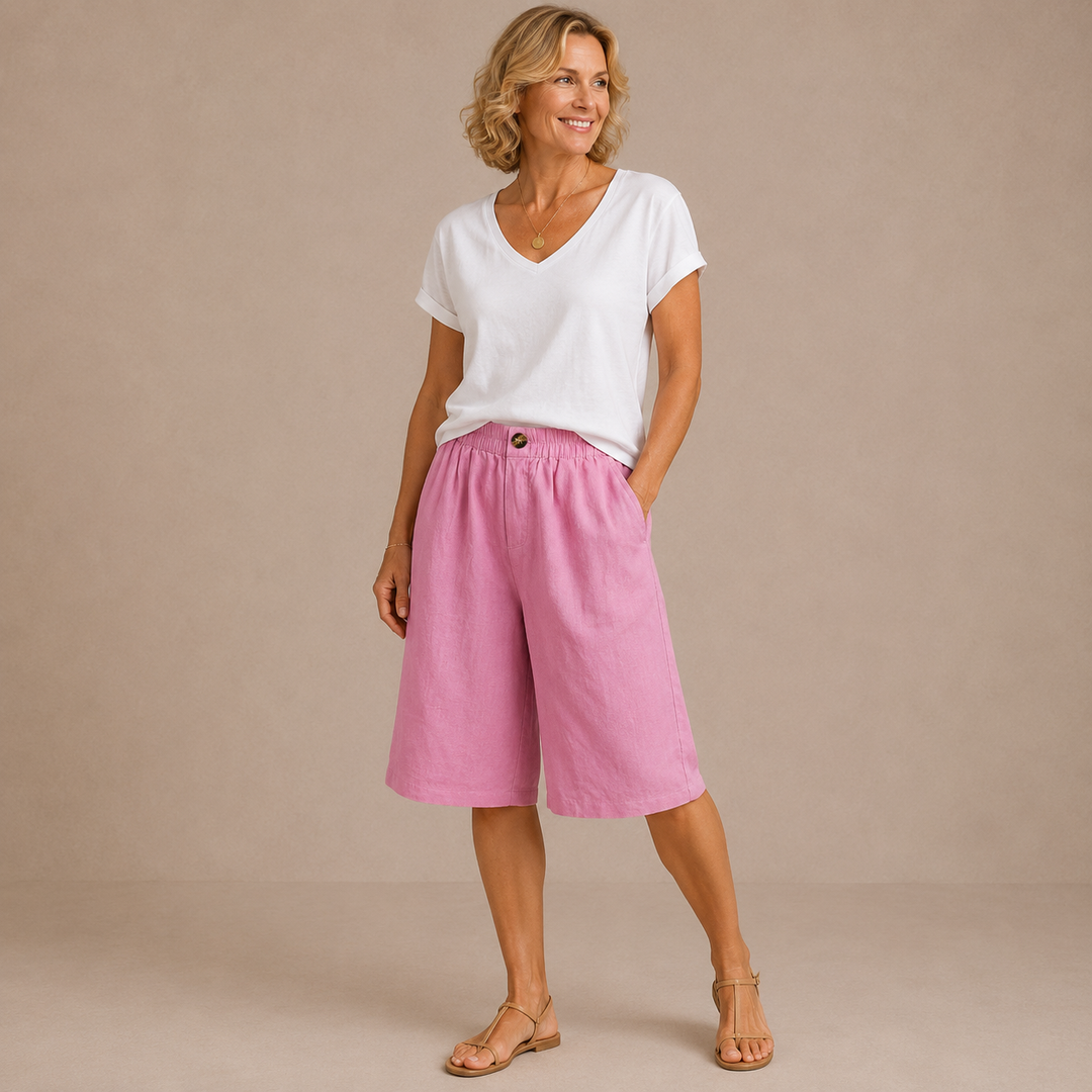 Mevra – Con Vita Elasticizzata Pantaloni Corti