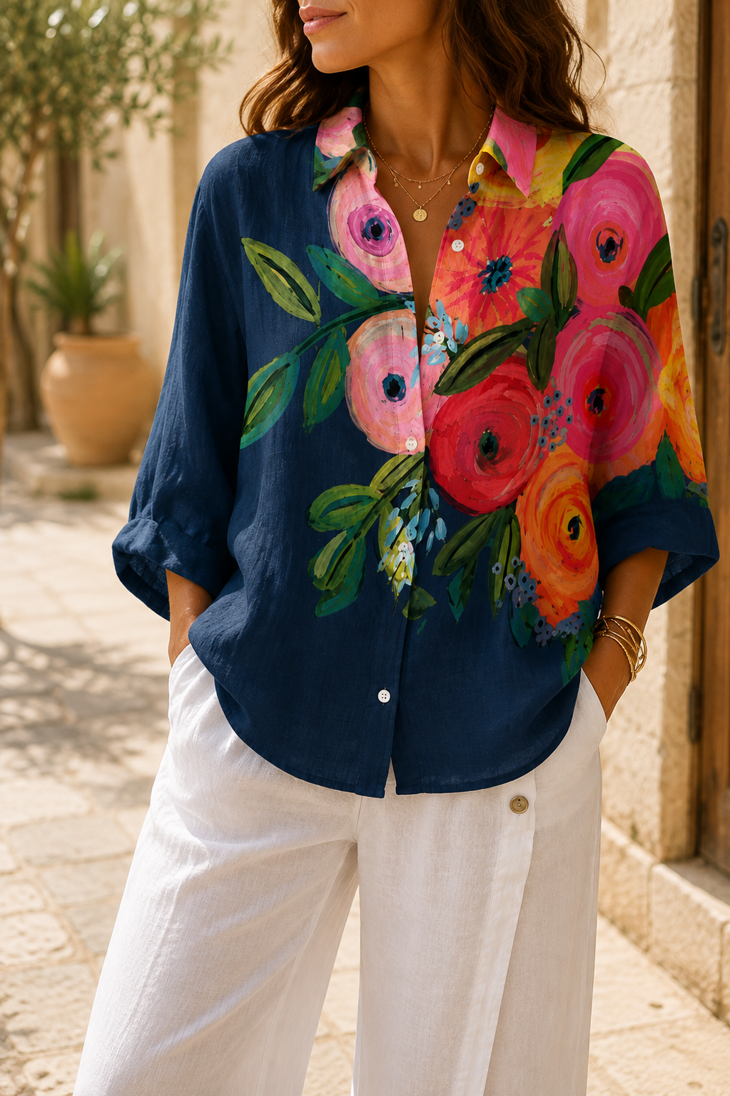 Velira – Lunghezza Tunica in Tessuto, Blusa