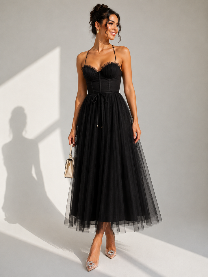 Virela – Schiena Scoperta in Tulle, Abito