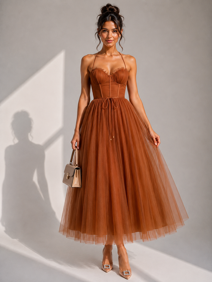 Virela – Schiena Scoperta in Tulle, Abito