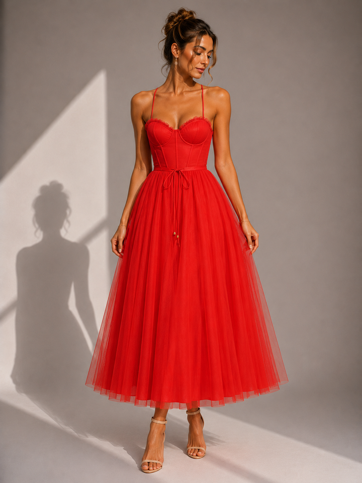 Virela – Schiena Scoperta in Tulle, Abito