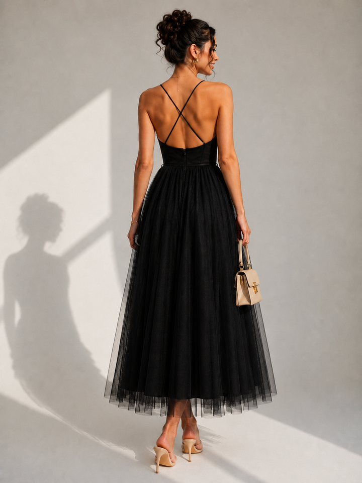Virela – Schiena Scoperta in Tulle, Abito