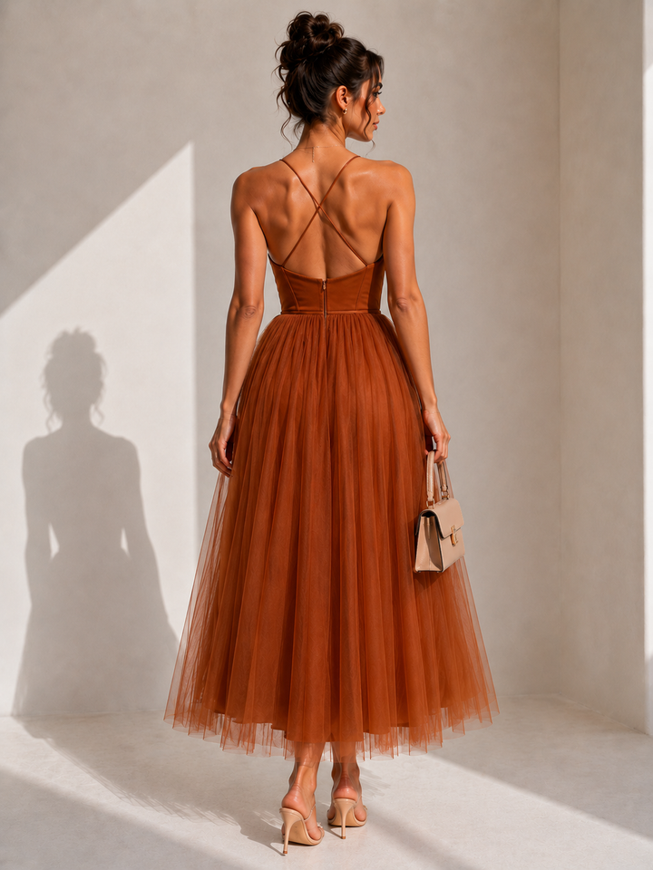 Virela – Schiena Scoperta in Tulle, Abito
