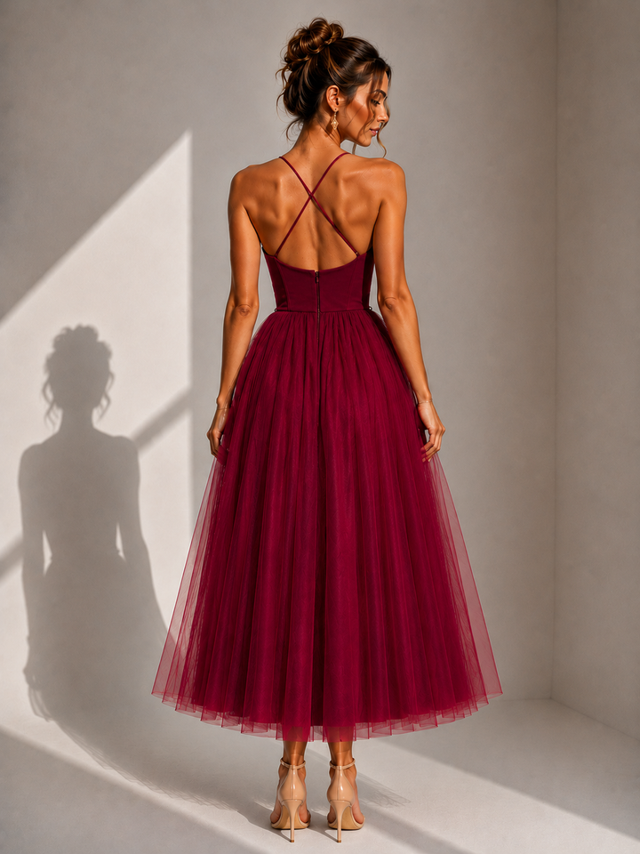 Virela – Schiena Scoperta in Tulle, Abito