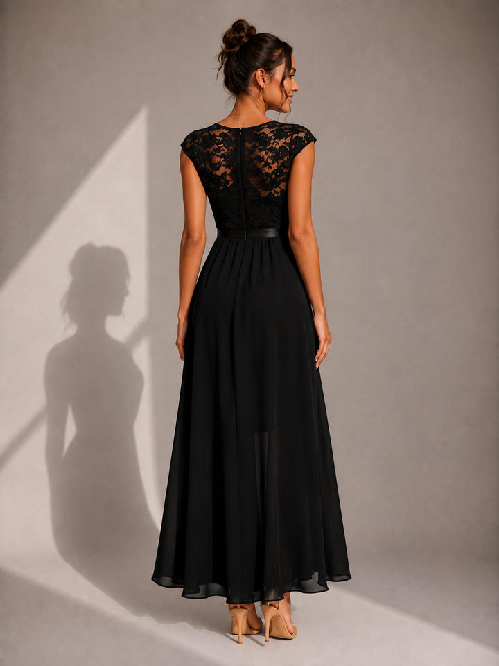 Verine – Scollatura Trasparente, Lunghezza Maxi, Abito