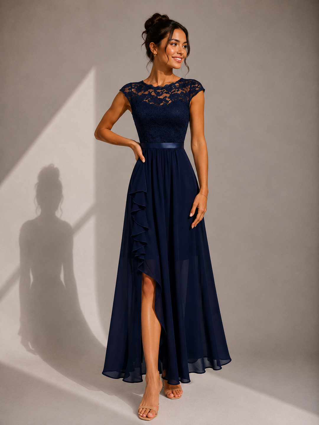 Verine – Scollatura Trasparente, Lunghezza Maxi, Abito