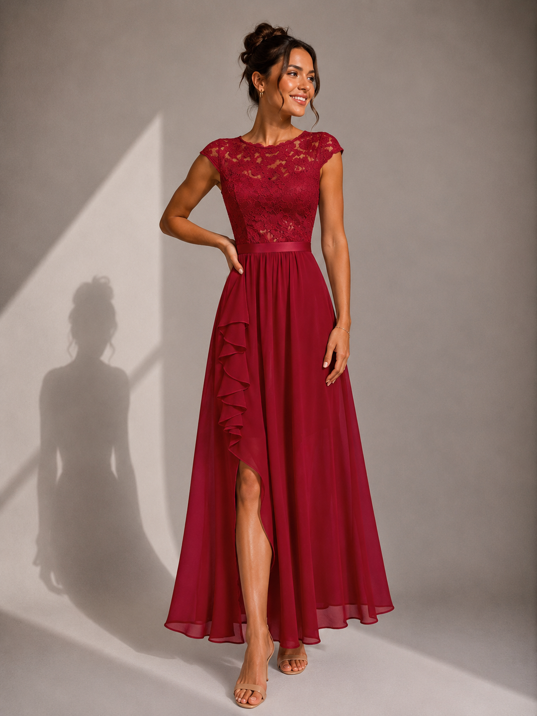 Verine – Scollatura Trasparente, Lunghezza Maxi, Abito