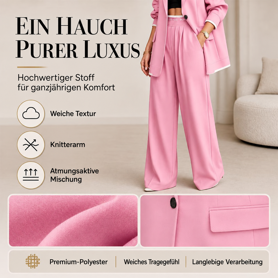 Reniva – Completo Blazer e Pantaloni a Gamba Larga